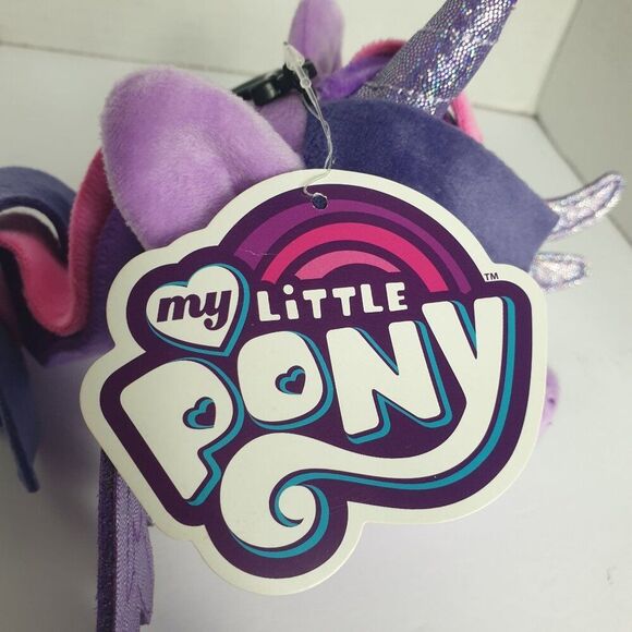 My Little Pony Twilight Sparkle Plush 7" Backpack Purse Clip On Wings Horn NEW - Picture 7 of 10